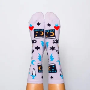 Witchy Mystic Spells Crew Socks - Women's