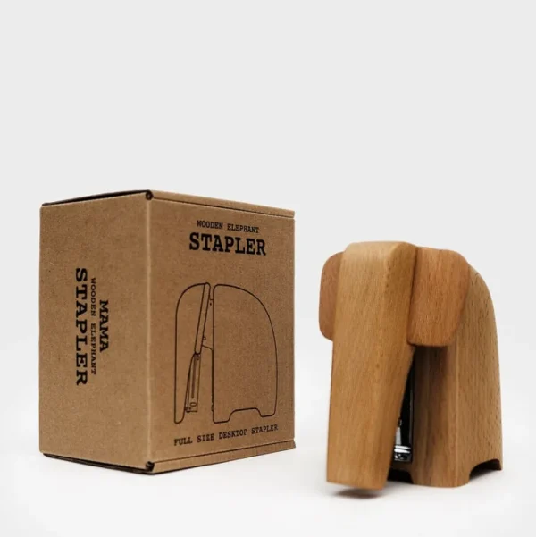 Wooden Elephant Stapler (two sizes)