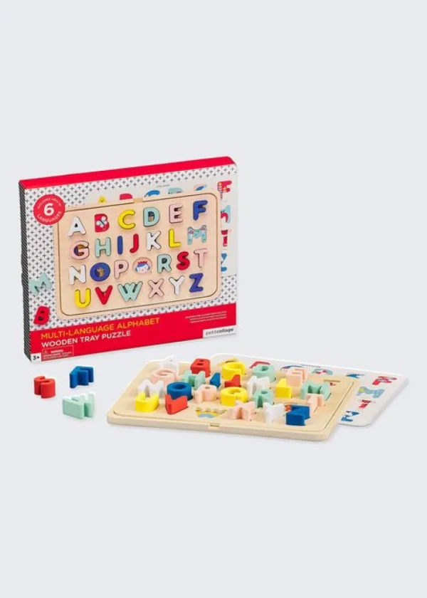 Wooden Multi-Language Alphabet Tray Puzzle