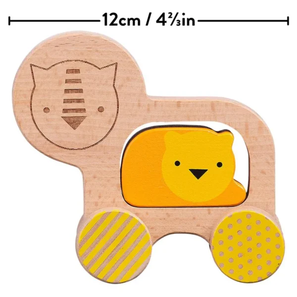 Wooden Push Along Lion Toy