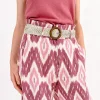 Woven Belt with Round Buckle - Offwhite