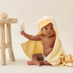 Yellow Duckie Hooded Baby Bath Wrap