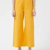 Yellow Straight Pants