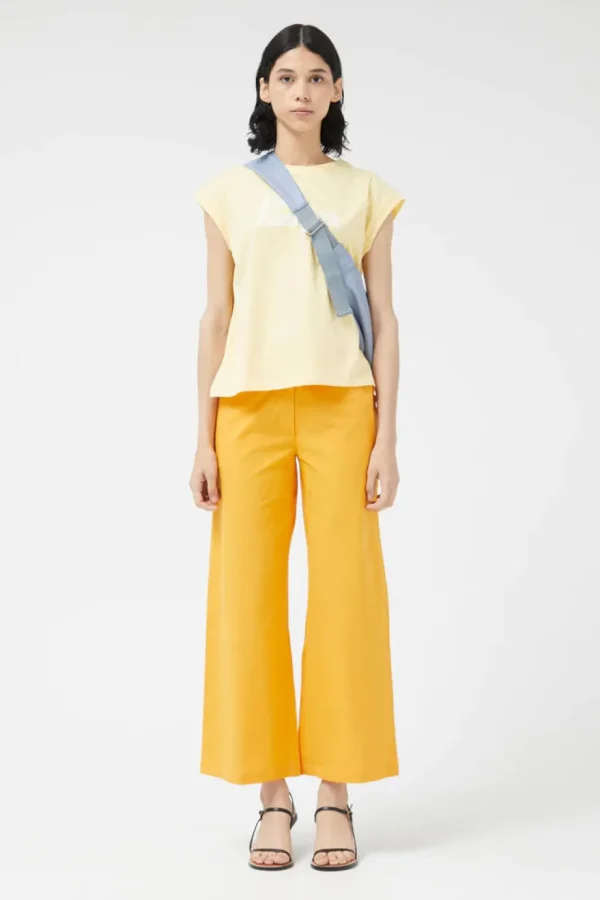 Yellow Straight Pants