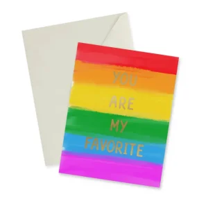 You Are My Favorite - Rainbow Notecard