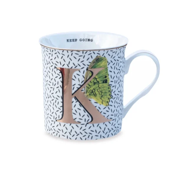 Yvonne Ellen the Gold Edition Alphabet Mugs