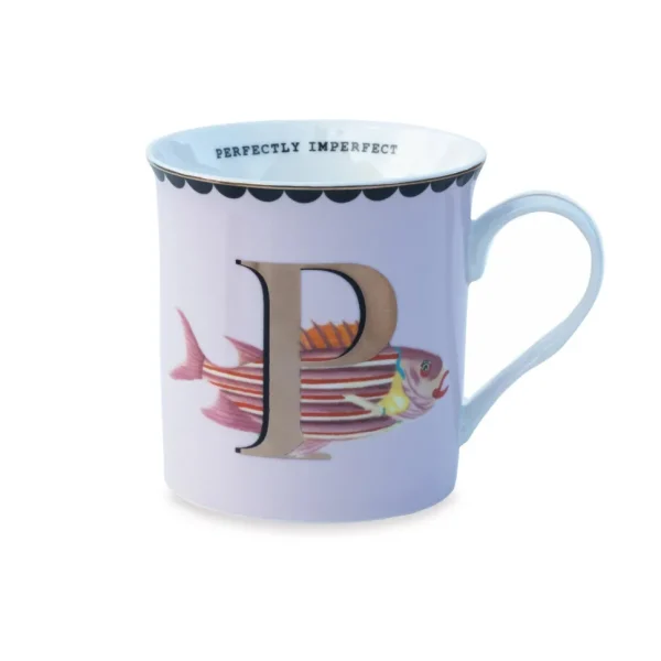 Yvonne Ellen the Gold Edition Alphabet Mugs