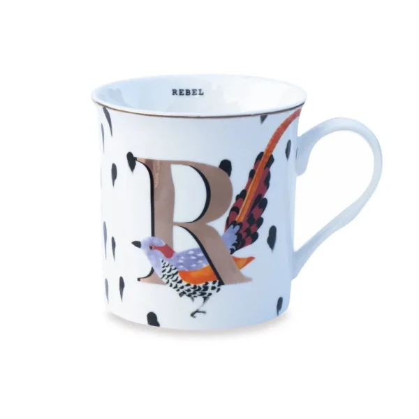 Yvonne Ellen the Gold Edition Alphabet Mugs