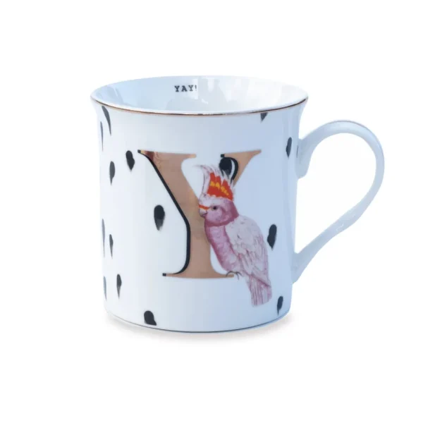 Yvonne Ellen the Gold Edition Alphabet Mugs