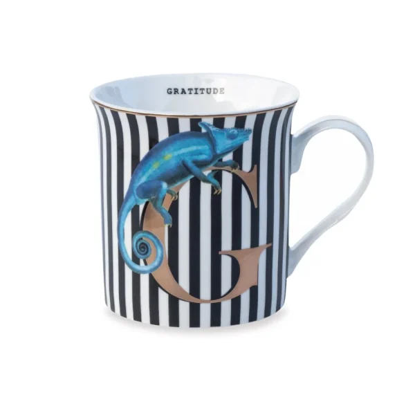 Yvonne Ellen the Gold Edition Alphabet Mugs