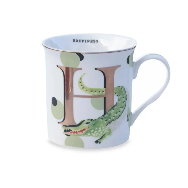 Yvonne Ellen the Gold Edition Alphabet Mugs