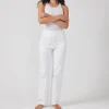 Zip Back Jeans - White